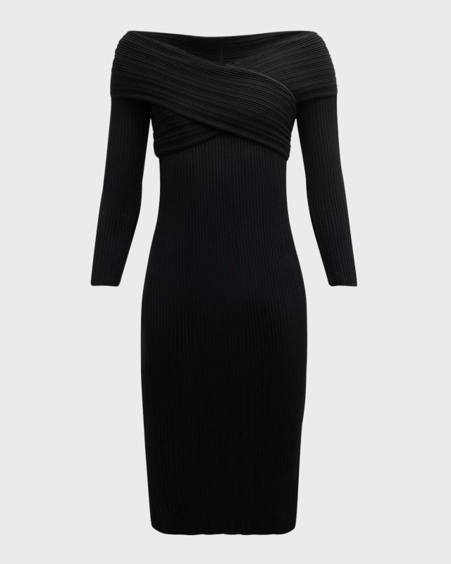 Soraya Knit Crisscross Midi Dress